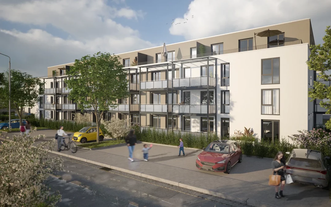 Wohnungen zwischen 55 m² und 117 m² mit Fußbodenheizung und Balkon oder Terrasse für Paare, Rentner und Familien in Heßdorf, Sonnenring